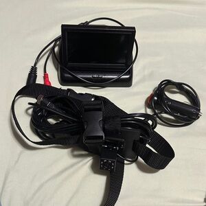 Portable Black Monitor with Accessories